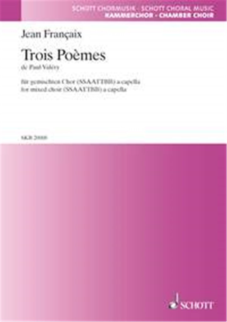 Poemes(3) Chorpartitur
